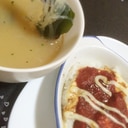 困った時の救済‼︎調味料でドリア風+春雨スープ♡